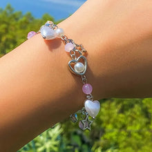 Load image into Gallery viewer, Fashion Crystal Heart Star Chain Bracelet