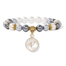 Load image into Gallery viewer, Fashion Shell Beads Bracelet Women A-Z Initial Letter Bracelet