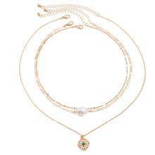 Load image into Gallery viewer, 3Pcs/Set Classic Hollow Geometric Pendant Necklace
