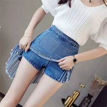 Load image into Gallery viewer, New Tassel Denim Skirt