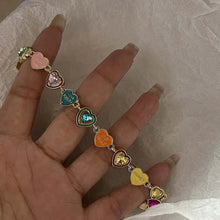 Load image into Gallery viewer, Fashion Colorful Heart Bracelet