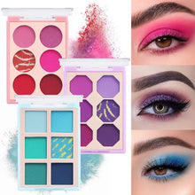 Load image into Gallery viewer, 6 Colors Nude Glitter Eyeshadow Matte Shimmer Palette