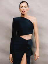 Load image into Gallery viewer, Fashion Hollow Out One Shoulder Long Sleeve