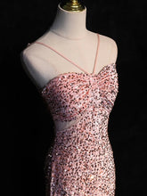 Load image into Gallery viewer, New Sequin Evening Dress Halter Neck Mermaid