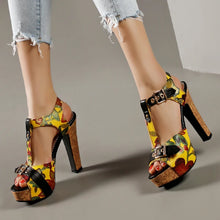 Load image into Gallery viewer, Fashion Summer Shoes Peep Toe High Heels