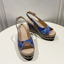 Load image into Gallery viewer, Buckle Strap Women's Wedge Sandals Fashion