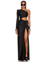 Load image into Gallery viewer, Fashion Hollow Out One Shoulder Long Sleeve
