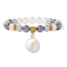 Load image into Gallery viewer, Fashion Shell Beads Bracelet Women A-Z Initial Letter Bracelet