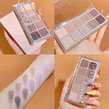Load image into Gallery viewer, 10Color Eye Shadow Palette Pumpkin Earth Tone Matte Pearlescent