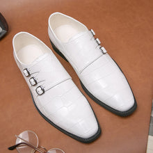 Load image into Gallery viewer, Leather Loafers Men Dress Shoes