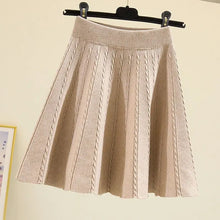 Load image into Gallery viewer, Knitted Elastic Waist Skirt