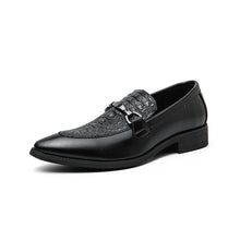 Load image into Gallery viewer, Crocodile Pattern Leather Shoes Fashion Loafers Men's Slip-On