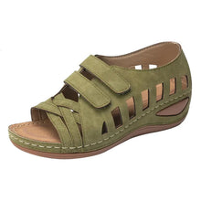 Load image into Gallery viewer, Hollow Out Open Toe Wedges Buckle