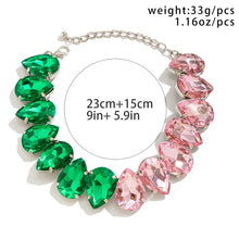 Load image into Gallery viewer, Exaggerated Large Iced Out Rhinestone Love Heart Choker