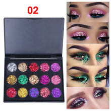 Load image into Gallery viewer, Glitter Sequins Matte Pearlescent Eyeshadow
