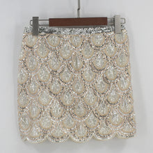 Load image into Gallery viewer, High Waist Sequins Mini Bling Skirt