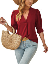 Load image into Gallery viewer, Elegant Short Sleeve Shirt