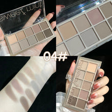 Load image into Gallery viewer, 10Color Eye Shadow Palette Pumpkin Earth Tone Matte Pearlescent