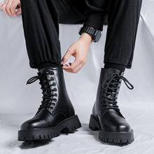 Load image into Gallery viewer, Leather Boots Fashion Low Heeled