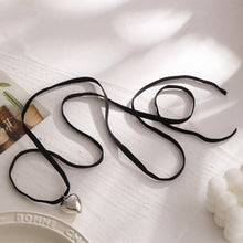 Load image into Gallery viewer, 140CM Long Rope Chain With Tiny Heart Pendant Necklace