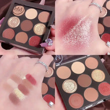 Load image into Gallery viewer, Delicate Eyeshadow Palette Shimmer Shiny Sequins Acrylic
