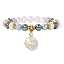 Load image into Gallery viewer, Fashion Shell Beads Bracelet Women A-Z Initial Letter Bracelet