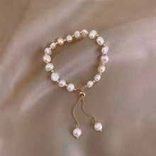 Load image into Gallery viewer, Elegant Pearl Half Bangle Bracelet