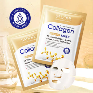 10pcs Collagen Anti Wrinkle Face Mask Moisturizing Anti-aging Repair