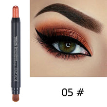 Load image into Gallery viewer, 1PC Sexy Black Double Head Glitter Eye Shadow Stick Matte Eyeshadow