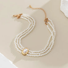 Load image into Gallery viewer, Multilayer Vintage Pearl Choker