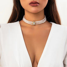 Load image into Gallery viewer, Multilayer Vintage Pearl Choker