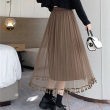 Load image into Gallery viewer, Autumn Winter New Solid Color Elastic Waist Skirts Women High Street