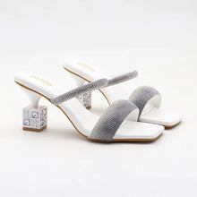 Load image into Gallery viewer, New Luxury Square Toe Women's Rhinestone