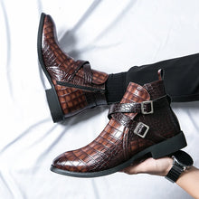 Load image into Gallery viewer, Classic Retro Pointed Ankle Boot Leather