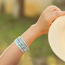 Load image into Gallery viewer, Handmade Braided Cross Leather Bracelet
