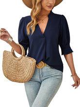 Load image into Gallery viewer, Elegant Short Sleeve Shirt