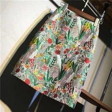 Load image into Gallery viewer, Jacquard Floral Embroidery Mid-length Skirt