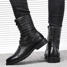 Load image into Gallery viewer, Fashion Men High Quality British Style Lace Up Boots Genuine Leather