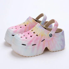 Load image into Gallery viewer, Colorful Thick Bottom Clogs Women's Sandals Chunky