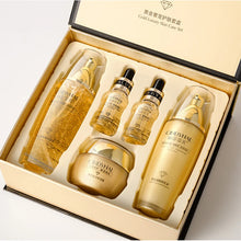 Load image into Gallery viewer, 24K Gold Hyaluronic Acid Skin Care Set 5PCS Face Toner Essence Cream