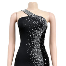 Load image into Gallery viewer, Diamond Hot Rhinestone Sequined Skew Neck