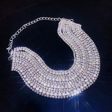 Load image into Gallery viewer, Luxury Colorful Crystal Choker Necklace Multilayer