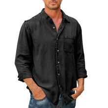 Load image into Gallery viewer, Loose Men's Denim Shirt Long Sleeve