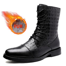Load image into Gallery viewer, Fashion Men High Quality British Style Lace Up Boots Genuine Leather