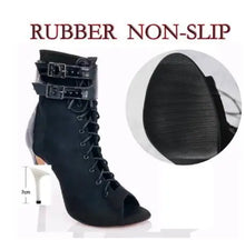 Load image into Gallery viewer, High Heels Silver Lace-up