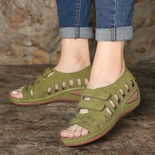 Load image into Gallery viewer, Hollow Out Open Toe Wedges Buckle
