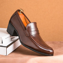 Load image into Gallery viewer, Men's Platform High Heels Brand Loafers Leather
