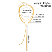 Load image into Gallery viewer, Multilayer Flat Snake Chain Necklace