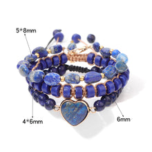 Load image into Gallery viewer, Natural Stone Tiger Eye Bracelet Women Round Beaded Healing Crystal
