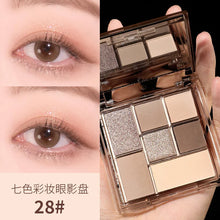 Load image into Gallery viewer, Glitter Matte Eyeshadow Palette 6 Colors Pearlescent